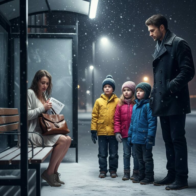 Left in the Cold After Being Labeled “Infertile and Worthless,” I Thought My Life Was Over—But One Night, One Kind Stranger, and Three Children Who Needed a Mother More Than Biology Ever Could Turned My Lowest Moment Into the Beginning of a Love, a Family, and a Purpose I Never Saw Coming