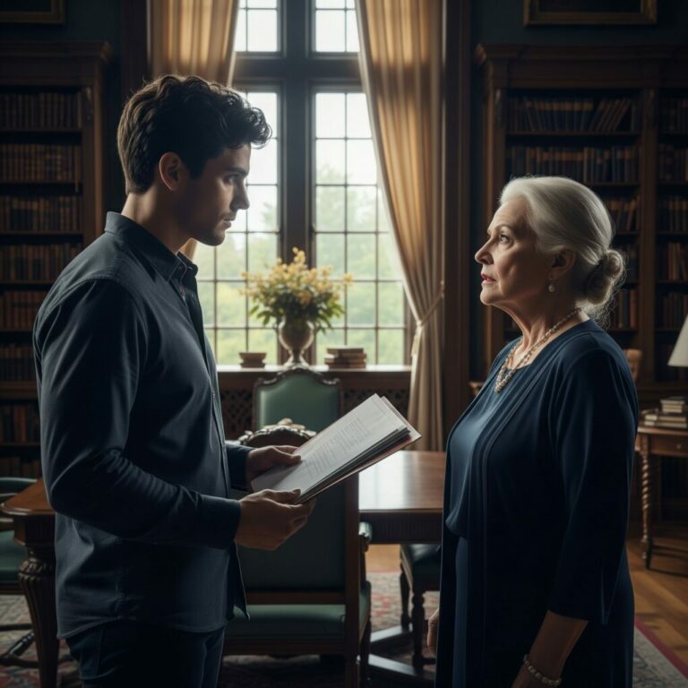 You think you can outsmart me?” Her voice cut through the library like ice. I clenched the folder of evidence, refusing to back down. “I know everything, Margaret. Every lie, every scheme.” Her composure faltered for a split second, and I saw the first crack in her empire. But would justice be enough… or had I just triggered a reckoning I couldn’t survive?