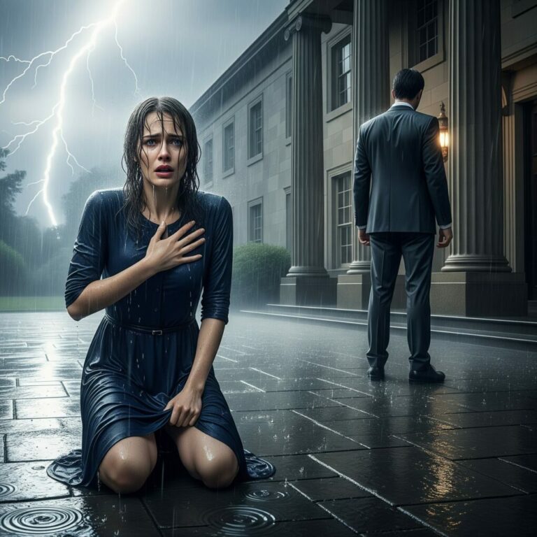 I stood frozen as Kyrie wrapped his arms around her. “Vianne! What a surprise!” he exclaimed, laughing like I didn’t exist. My hands shook, my tray clanging to the floor. “This is my house! He is my husband! You are not welcome here!” The room went silent. He grabbed my wrist, dragging me into the pouring rain. I fell, soaked, humiliated… and watched my life unravel through the glass. How could someone I loved betray me so completely?