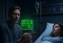 I was about to let go when my daughter squeezed my hand. Not a reflex. Not a spasm. Three short. Three long. Three short. “SOS?” I whispered, my throat tightening. The heart monitor stayed flat, the doctor said she was gone—but her fingers tightened again. “Dad… don’t leave,” she tapped. That’s when I realized the machines were lying.