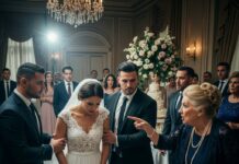 “Leave. Now.” Those were the words my husband’s family used as they humiliated me at my wedding. They mocked my job, my manners, my entire life. I felt small… powerless… invisible. Until my phone buzzed and I heard engines roaring in the sky. When my brother stepped off that jet, their smiles vanished. They had no idea who they had just crossed.