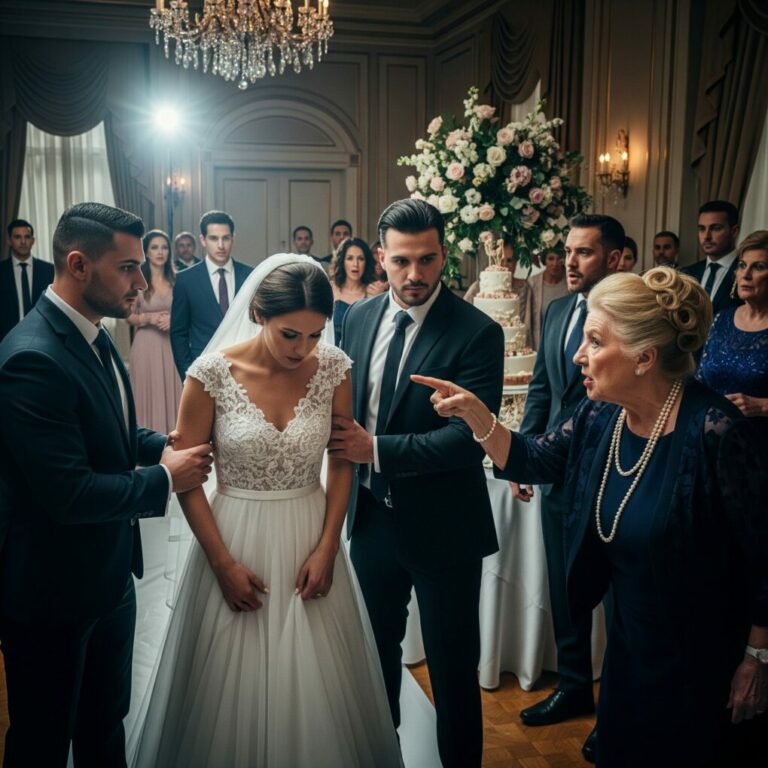 “Leave. Now.” Those were the words my husband’s family used as they humiliated me at my wedding. They mocked my job, my manners, my entire life. I felt small… powerless… invisible. Until my phone buzzed and I heard engines roaring in the sky. When my brother stepped off that jet, their smiles vanished. They had no idea who they had just crossed.