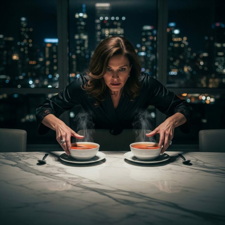 He smiled at me, spoon in hand. “Eat up, honey. You need your strength,” Marcus said, oblivious to my trembling hands. I watched him pour the clear liquid into my bowl, the same liquid that had made me sick for months. My chest tightened. “This ends tonight,” I muttered. I switched the bowls just in time. As Marcus took his first sip, I realized—he had no idea the hunter had become the prey. Will betrayal ever stop at family?