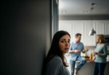 I was standing outside the kitchen when my husband laughed and said, “She can’t hear a thing. It’s actually easier this way.” My hand froze on the wall. Easier? His mother replied coldly, “Then hurry up and make her sign. Deaf people don’t ask questions.” They didn’t know one thing. I could hear every word—and I wasn’t going to stay quiet anymore.