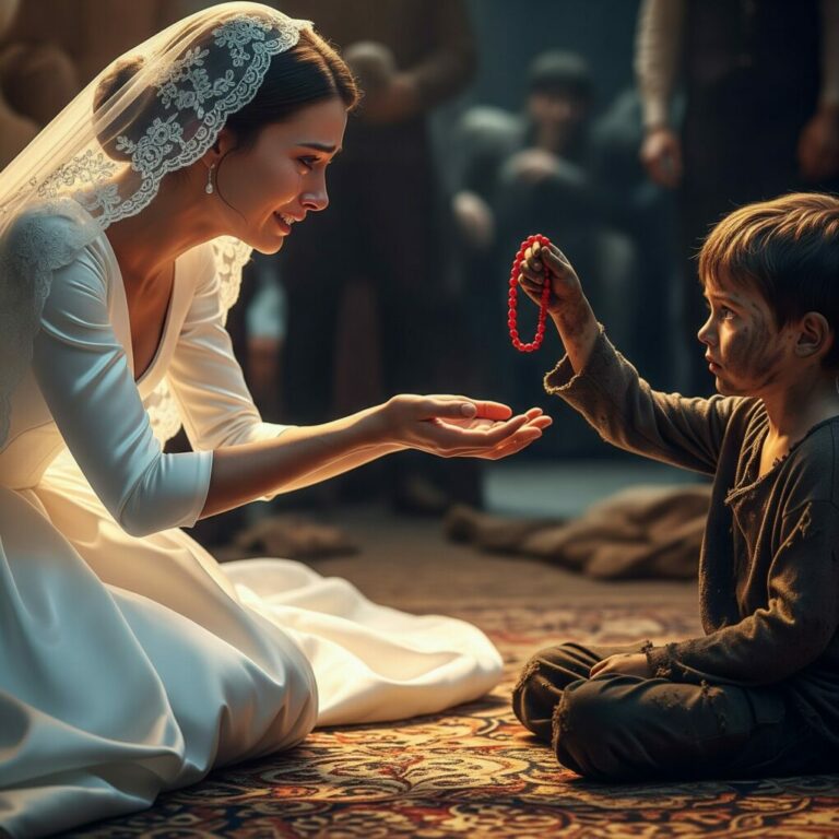 I pressed my wrist against hers, the red thread burning like fire. “This… this proves it,” I choked. She gasped, tears streaming, shaking. “Leo… my son…” The crowd backed away. Silence swallowed the room. And in that terrifying, impossible moment, I realized the world could stop, the rich and powerful could freeze, and yet love could still reach through the chaos to pull us together.