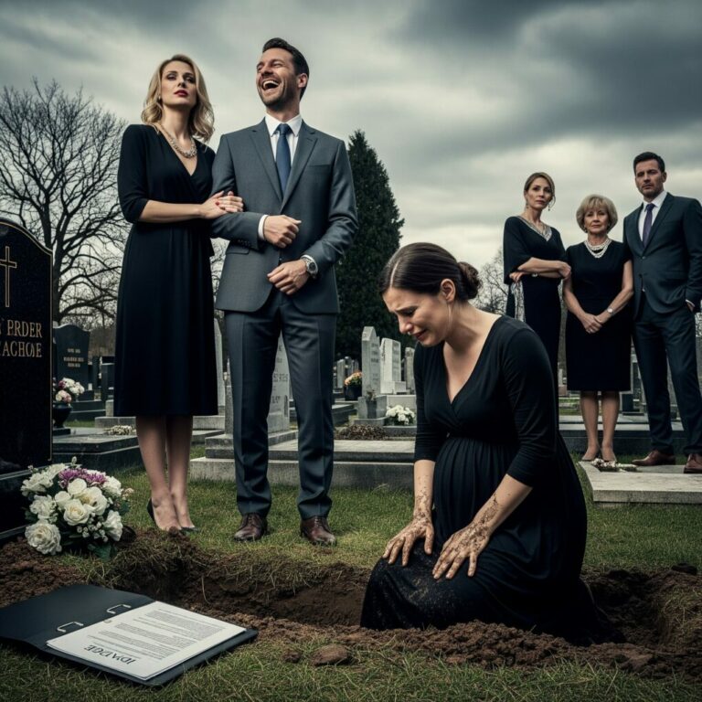 They served me divorce papers at my father’s funeral. My mother-in-law smiled and whispered, “You were never meant to stay.” I was pregnant, broke, and alone—exactly how they wanted me. But as I knelt there in the mud, I made a silent promise: If they thought this was my ending… they had no idea who they had just created.