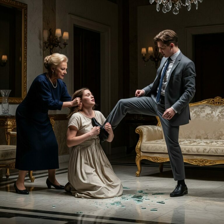 I was on my knees, tears streaming, as my mother-in-law yanked my hair and my brother-in-law kicked me in the ribs. “You’re worthless! A burden!” Patricia screamed. I thought, this is it… this is how my life ends. But then the door slammed open. David’s voice cut through the chaos: “What did you do to her?” And just like that, everything changed. Can karma really be this sweet?