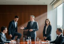 “Tyler, you actually think this promotion changes anything?” I said, my hand gripping his like a vice. Silence stretched across the boardroom, thick and suffocating. My father cleared his throat, eyes on me like he expected applause. I didn’t flinch. I didn’t cry. I walked out. The elevator doors closed. “Lobby,” I pressed. And just like that, fourteen years of loyalty vanished in one quiet, deliberate motion. The game had shifted—and I was already ten moves ahead.