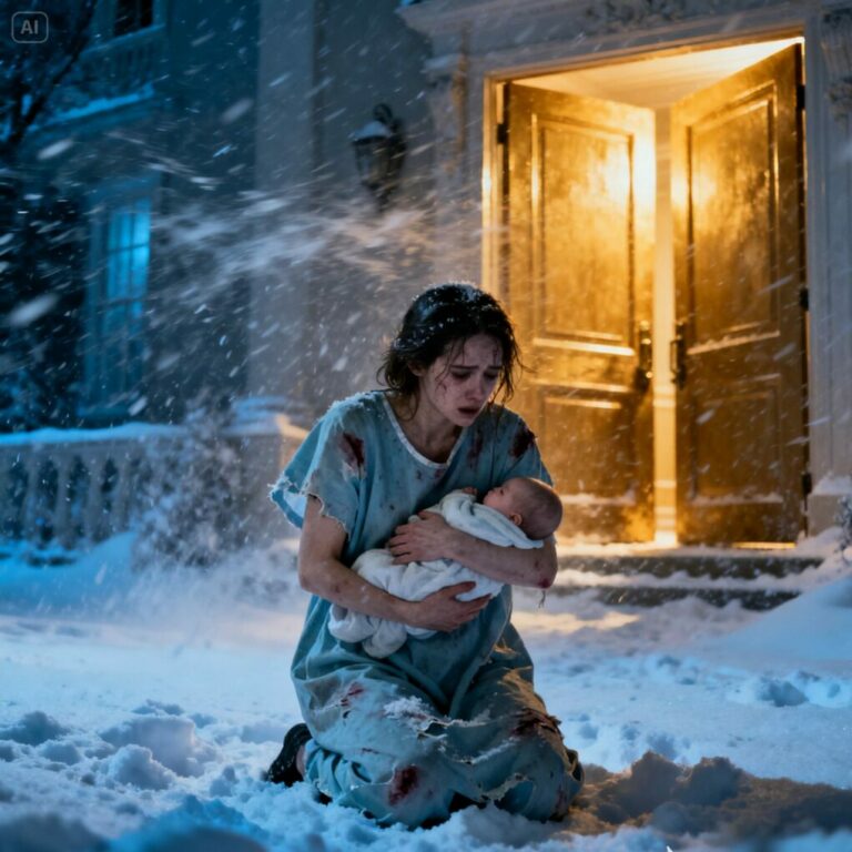 They ripped my newborn from my arms and dragged me across the marble floor,” I screamed. “Sign the papers,” my mother-in-law hissed, “or you’ll never see that baby again.” Blood soaked my hospital gown as they threw me into the snow. What they didn’t know? I had just inherited billions — and this family was about to lose everything.