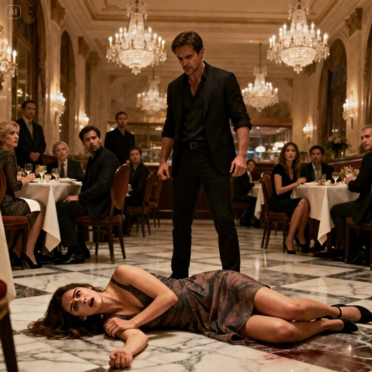 “The kick… it knocked the air out of me,” I gasped, clutching my stomach. Brandon’s eyes burned with hatred. “You think you can escape me?” he snarled. The restaurant fell silent as my vision blurred, and I saw him raise his foot again. Then, a voice cut through: “That’s enough.” I looked up—and everything I thought I knew about safety, love, and revenge was about to shatter. Who was he, really?