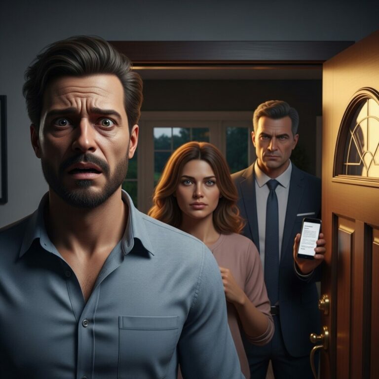 I was chopping vegetables when my husband’s phone buzzed. A message flashed across the screen: “I miss you, baby.” My hands went cold. Instead of confronting him, I typed back: “Come over. My wife is out.” Minutes later, the doorbell rang. My husband opened the door… and I watched every drop of color drain from his face as he whispered, “Why… why are you here?” And that’s when everything unraveled.