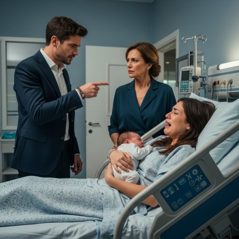 Después de dar a luz, mi esposo infiel se negó a firmar el certificado de nacimiento. “¡Ese bastardo! ¡No merece llevar mi apellido!”, gritó, humillándome delante de toda su familia. Pero comenzó a temblar cuando el médico…