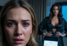 “The steam from the shower blurred the room, but the voice on the phone was crystal clear. ‘He’s all mine tonight,’ she giggled, her words like acid in my ear. ‘She’s too blind to see us.’ My heart stopped—that wasn’t just any voice. It was my own sister. As the water stopped running, I realized my life was a lie. How do you look at a man who killed your soul before he even stepped out of the shower?”