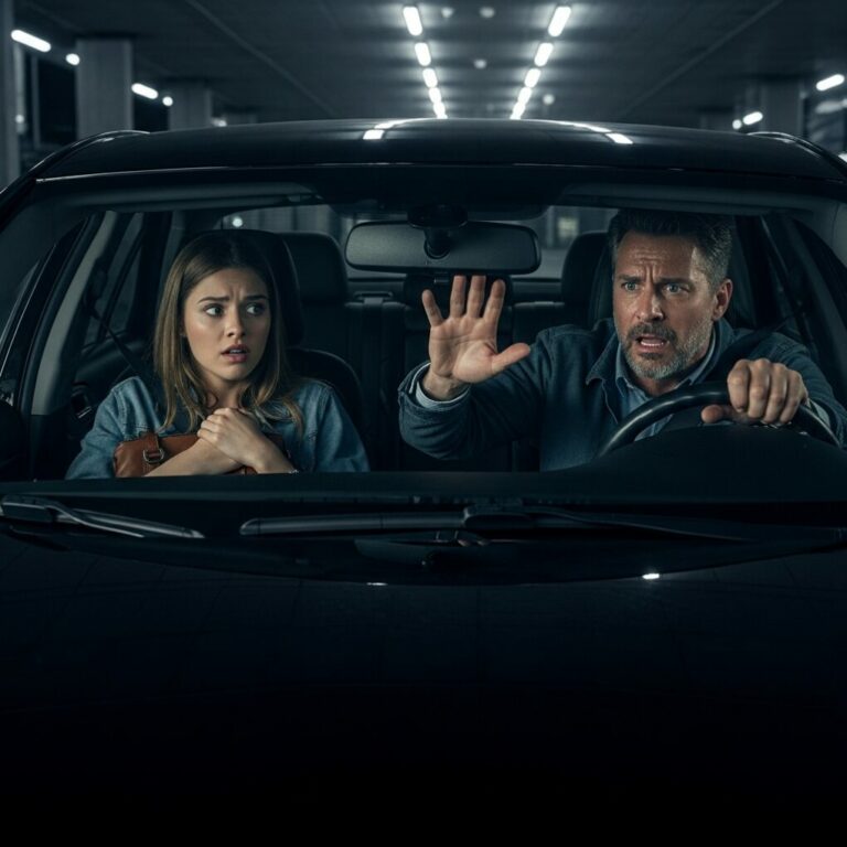 When we arrived at the airport, the taxi driver locked the doors: ‘Don’t get out here. In 5 minutes you’ll understand why.’ He looked scared, so I listened to him. Then 3 police cars surrounded us…