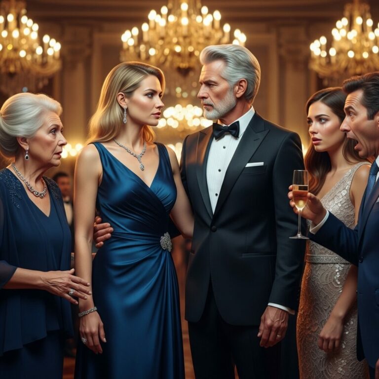 “My mother whispered, ‘She’s better for you,’ as she handed my boyfriend to my sister. I left with nothing but tears. But years later, at my gala, the room went silent. When my ex saw the man holding my waist, he gasped, ‘It can’t be… Sir?’ I leaned in, smiling coldly. ‘Meet my husband.’ Their world crumbled in a second. You won’t believe who I married…”