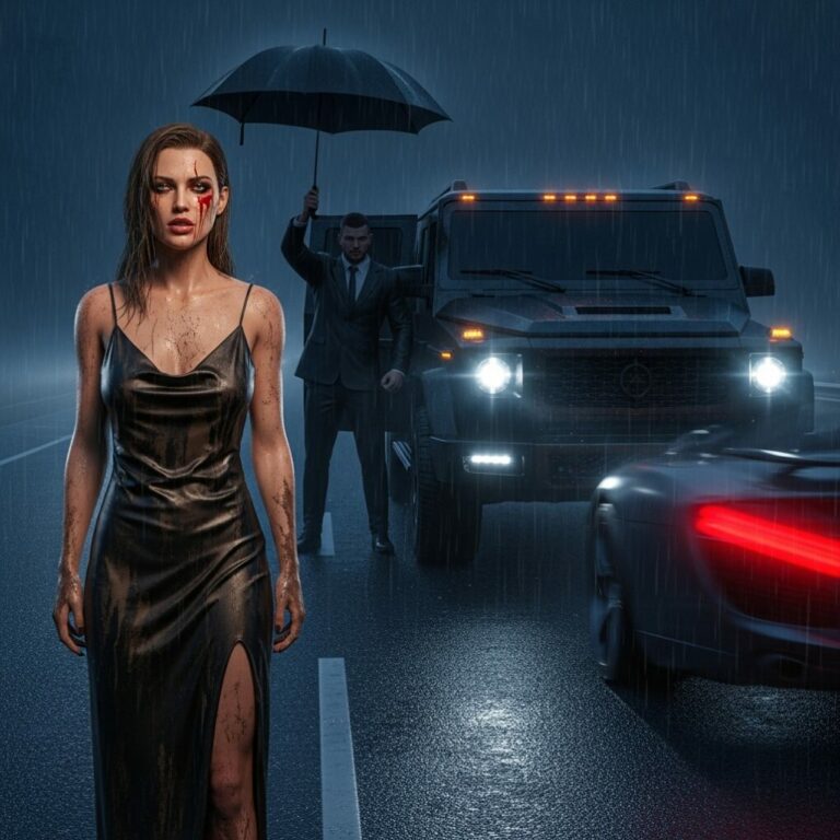 “The rain was freezing, but his words burned colder. ‘Stay here and learn your place,’ he sneered, speeding away and leaving me 47 miles from nowhere. He thought he’d broken me. Little did he know, I wasn’t alone. As my lead security detail stepped from the shadows, I whispered, ‘Change of plans. Ensure he loses everything by morning.’ He wanted to teach me a lesson, but he just signed his own ruin.”