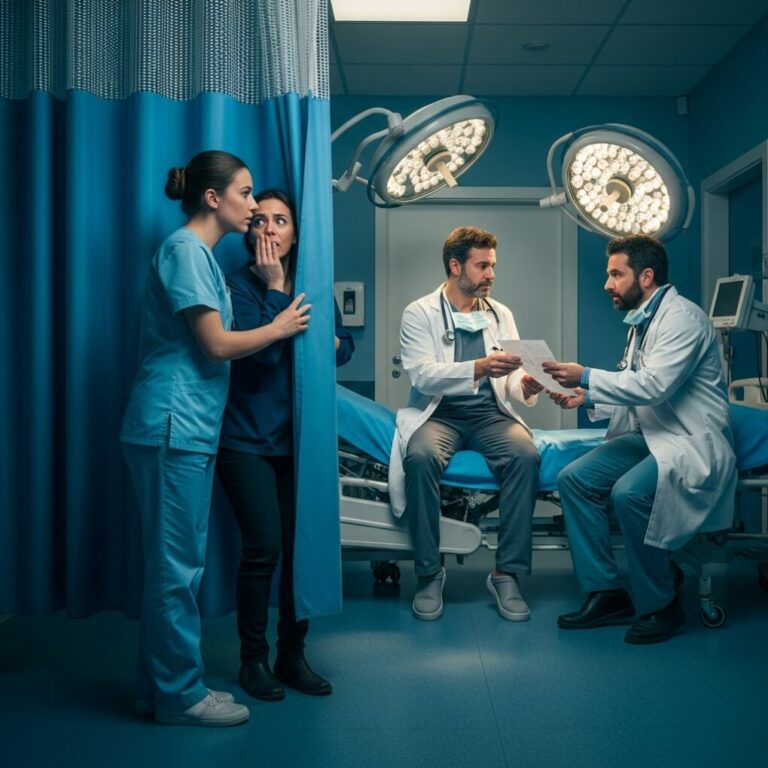Corrí para ver a mi esposo en la sala de operaciones. De repente, una enfermera me susurró: “¡Rápido, señora, escóndase y confíe en mí! ¡Es una trampa!”. Y diez minutos después… me quedé paralizada al verlo. Resulta que él…