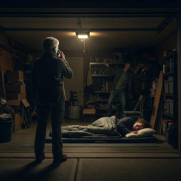 After three months abroad, I returned home without warning. To my shock, my daughter-in-law was sleeping in the garage on a camping mattress, while my son shrugged it off, saying, “She’s annoying. She doesn’t deserve a room.” I said nothing at first, but then I picked up my phone. Forty-eight hours later, my son learned the hard way that he was no longer the owner of anything. What happened next left him speechless.