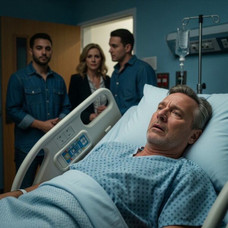 I woke from the coma just in time to hear my son whisper, “Once he dies, we’ll send the old woman to a nursing home.” My blood froze—so I let my eyes stay shut. The next day, they came to the hospital searching for me… but my wife and I were already gone. Abandoned by the very people I raised, I quietly sold everything. Now, in a foreign country, our new life begins… but so does something else.