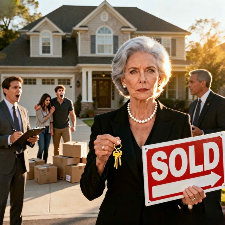 “I missed one afternoon of babysitting for a medical checkup, and my son’s voice turned to ice: ‘The locks are changed, Mom. Don’t bother coming back.’ He thought he could exile me from his life while living under the roof I paid for. Fine. Seven days later, I returned with a realtor and a legal eviction notice. ‘If I’m not family enough to visit,’ I told him as his face turned pale, ‘then you’re not family enough to live here for free.’ Now, the “For Sale” sign is up, and he’s about to learn that my kindness was never a weakness. But wait until he sees who I’m giving the money to…”