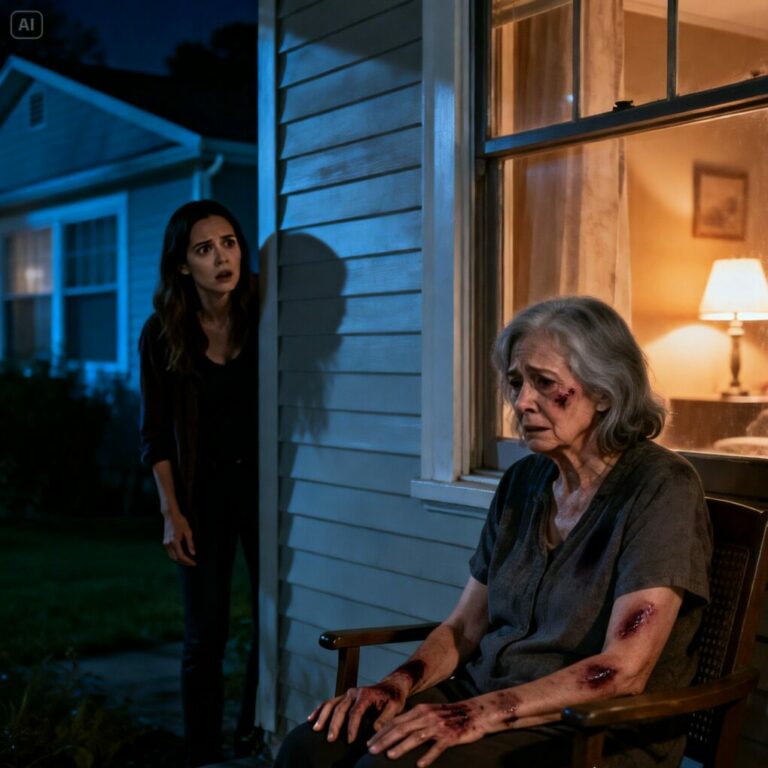 This old woman always showed up with bruises… When her granddaughter decided to install a camera, everyone was shocked…