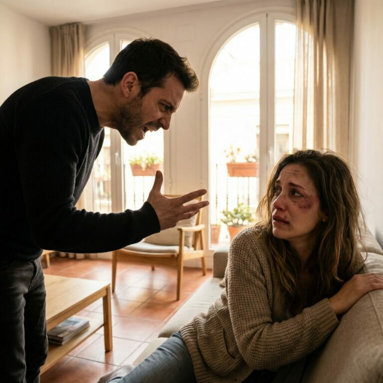 My husband beat me because I refused to live with his mother. That morning he said, “My mother’s coming for lunch, cover up the bruises and smile!” A few hours later, he and his mother came home and were both stunned…