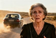 Después del funeral de mi esposo, mi hijo me llevó en coche hasta una carretera apartada y dijo: «Aquí es donde te bajas. La casa y el negocio ahora son míos». Me quedé de pie en medio del polvo, apretando mi bolso contra el pecho, mientras se alejaba sin mirar atrás. Sin teléfono. Sin dinero. Y fue entonces cuando lo comprendí: no estaba sola. Era libre… Pero él no tenía ni idea de lo que yo había hecho antes de que su padre muriera…