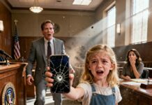 Dưới đây là một đoạn Hook (lời dẫn dắt) kịch tính theo góc nhìn của người vợ, được thiết kế để thu hút sự chú ý ngay lập tức: “I watched in horror as my husband smirked, inches away from stealing my family’s $400k inheritance. I thought I had lost everything until my 9-year-old daughter stood up, her voice trembling but clear: ‘Your Honor, Mom doesn’t know I recorded what he said to Aunt Maria last night.’ The courtroom went deadly silent. As the judge’s face turned pale, I realized my little girl held a secret that would destroy him forever. What did she hear