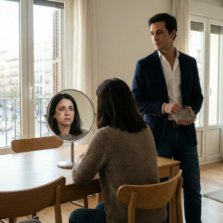 Mi esposo me golpeó porque le dije que salía demasiado con sus amigos. Después, con total calma, se fue a dormir. A la mañana siguiente me trajo maquillaje y me dijo: «Mis amigos vienen a almorzar. Cubre estas heridas y sonríe.»