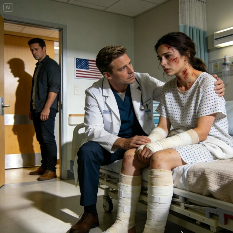 My husband controlled and abused me every day. One day, I fainted. He rushed me to the hospital, making a perfect scene: “She fell down the stairs.” But he didn’t expect the doctor to notice signs that only a trained person would recognize. He didn’t ask me anything — he looked straight at him and called security: “Lock the door. Call the police.”