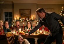 my stepdad pushed me at the christmas table: “this seat belongs to my real daughter, get out.” i fell to the ground in front of the whole family, but what he didn’t know is that very night i would change his life forever.