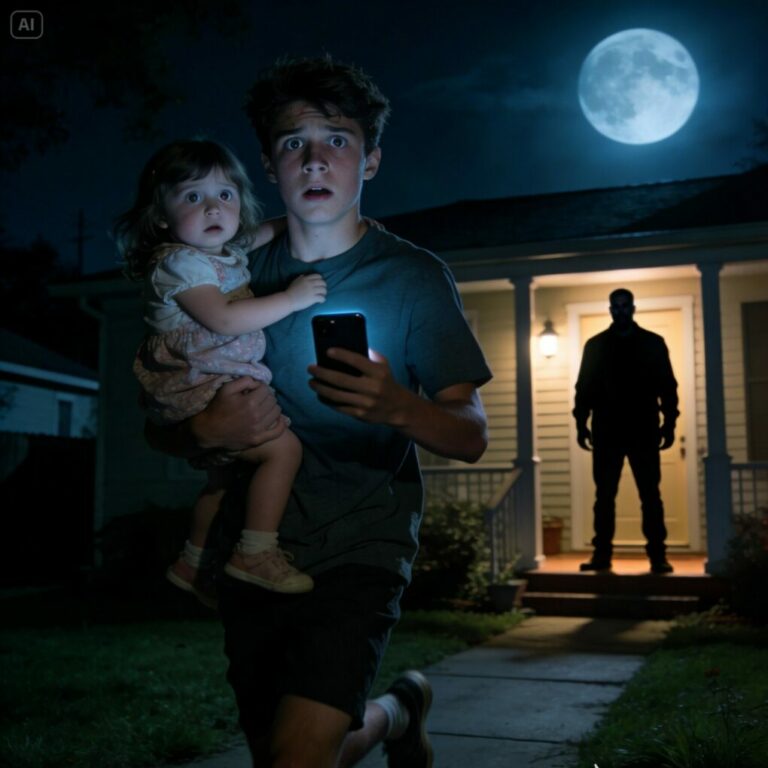 I was half-asleep when Mom’s message exploded onto my screen: “Evan, take your sister and RUN.” Before I could breathe, a floorboard creaked behind our door. “Evan… where are the kids?” my stepfather’s voice whispered.