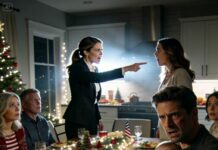 Mi hermana abofeteó a mi bebé durante la cena de Navidad y me dijo que estaba exagerando, como si agredir a un bebé fuera parte de la diversión festiva. Todos se quedaron sentados sin decir nada. Pero entonces mi esposa, que es abogada, se levantó y le dio una lección que jamás olvidará. Nunca volvió.