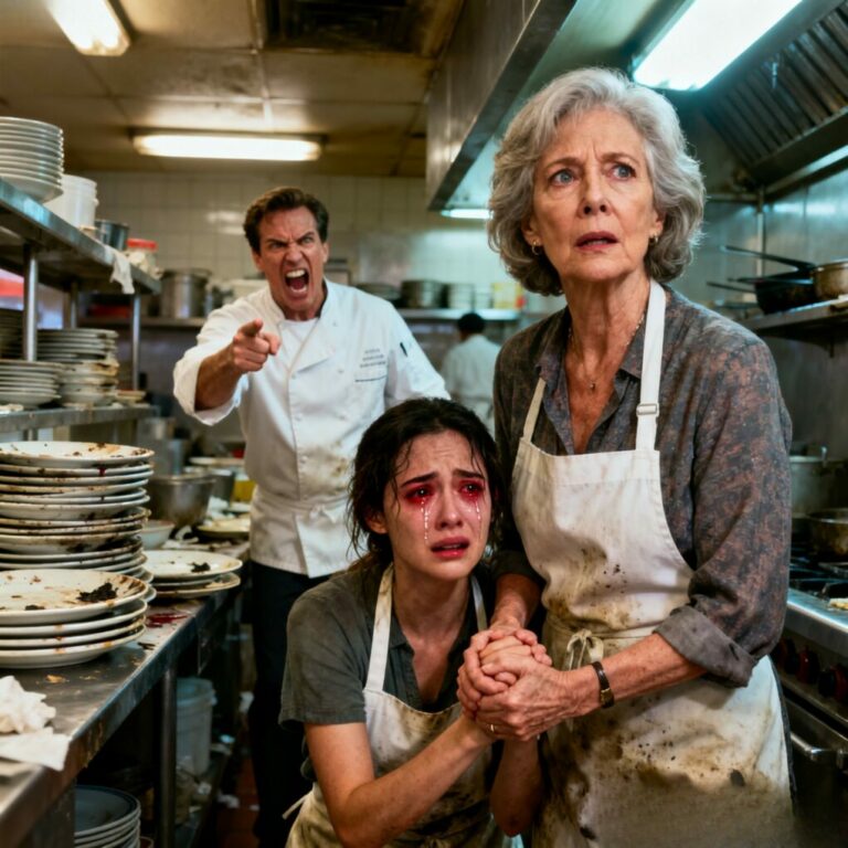 I walked into my son-in-law’s restaurant expecting a hug from my daughter. Instead, I heard screaming from the kitchen and my child sobbing over filthy plates. Then his father laughed and sneered, “That idiot deserves it.” I grabbed my daughter’s hand and walked out. From the car, I made one call and said, “It’s time you pay your debt.”