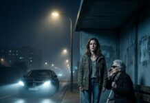 Después de una discusión, mi marido me echó del coche y me dejó en una parada de autobús a las afueras de la ciudad, sin dinero. Estaba a punto de caminar los 25 kilómetros de regreso cuando una anciana ciega, que había estado durmiendo en un banco, susurró: «Finge ser mi nieta. Mi chofer personal llegará pronto, y tu marido se arrepentirá de haberte abandonado junto a la mujer más rica de la ciudad…»