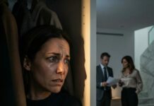 Escuché voces en nuestro dormitorio y me escondí en el armario. Mi marido entró con ella, sosteniendo unos papeles. Ella susurró: «¿Cuál es tu plan?». Él se rió: «Dos millones cuando ella muera. Un accidente en las escaleras. Ya la he hecho…».