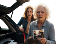 “My heart stopped as I stared at the photo. My son, sleeping peacefully—dated last Tuesday. But I buried him a month ago. My grandson’s voice trembled, breaking the silence: ‘Grandma, I found this in Mom’s car… do you want to see what else is in there?’ My hands shook. If my son is dead, who is she watching at 2 a.m.? The truth is hidden in that car, and I’m terrified to look.”