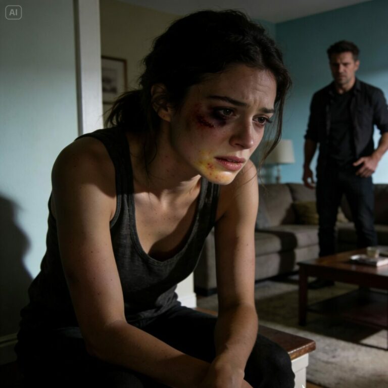 My husband beat me for refusing to live with my mother-in-law. then he calmly went to bed. the next morning, he brought me some makeup and said: “my mother’s coming for lunch. cover all that up and smile.”