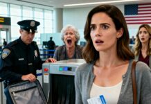 I should’ve known something was wrong when my mother-in-law hugged me too tightly before my flight. At security, alarms blared—and she suddenly screamed, “That’s not her bag!” I stood frozen as officers opened the suitcase. Inside were gemstones I had never seen before. My sister-in-law gasped. My heart didn’t race. Because minutes earlier, I had quietly switched our suitcases… and that scream told me everything I needed to know.