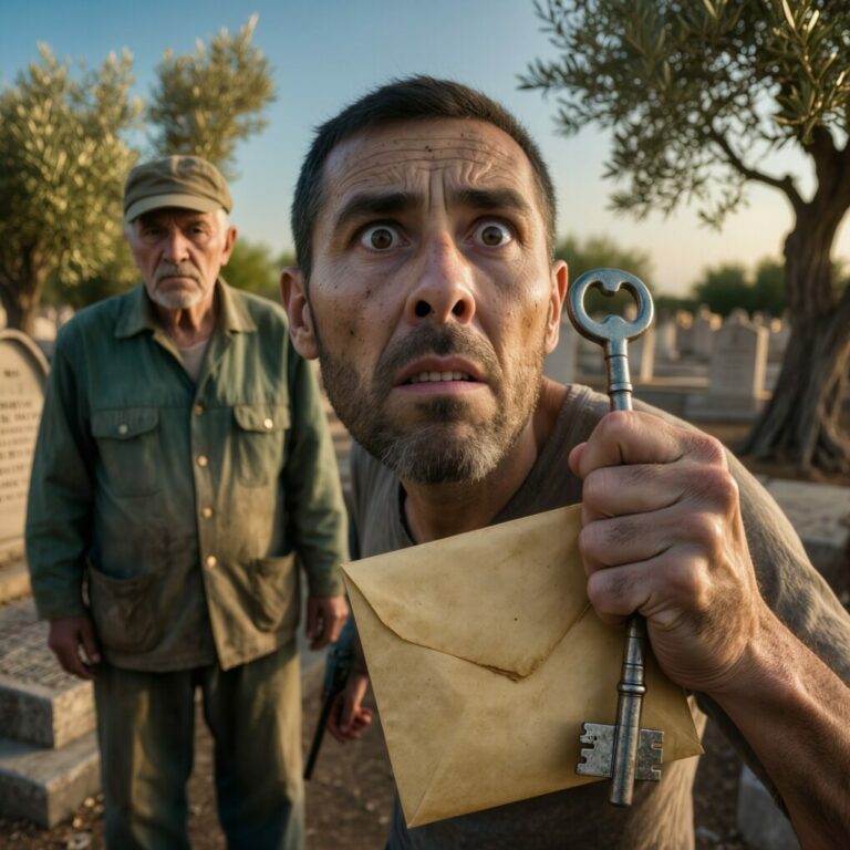 Cuando salí de prisión, corrí a la casa de mi padre, pero mi madrastra me dijo con frialdad: —Tu padre fue enterrado hace un año. Ahora nosotros vivimos aquí.  Conmocionado, fui al cementerio para buscar su tumba. El cuidador me detuvo y susurró: —No la busques. No está aquí. Él me pidió que te entregara esto.  Me quedé paralizado cuando lo descubrí…