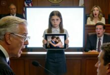 Mi esposo presenta la solicitud de divorcio, y mi hija de 10 años le pregunta al juez: «¿Puedo mostrarle algo que mamá no sabe, Su Señoría?» El juez asintió. Cuando el video empezó a reproducirse, toda la sala del tribunal quedó paralizada en un silencio absoluto.