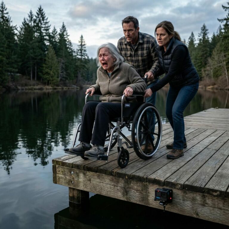 Me empujaron con mi silla de ruedas al lago y dijeron: ‘Se ahogó… ahora obtendremos los 11 millones de dólares.’ Yo sé nadar. La cámara…
