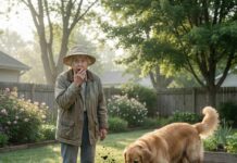 My late husband’s last gift to me was a dog. My son-in-law killed it without permission, saying it was for “safety”. I was devastated. Three days later, I found it alive in my backyard, digging around in the garden my son-in-law had built. What I found buried there shocked me…