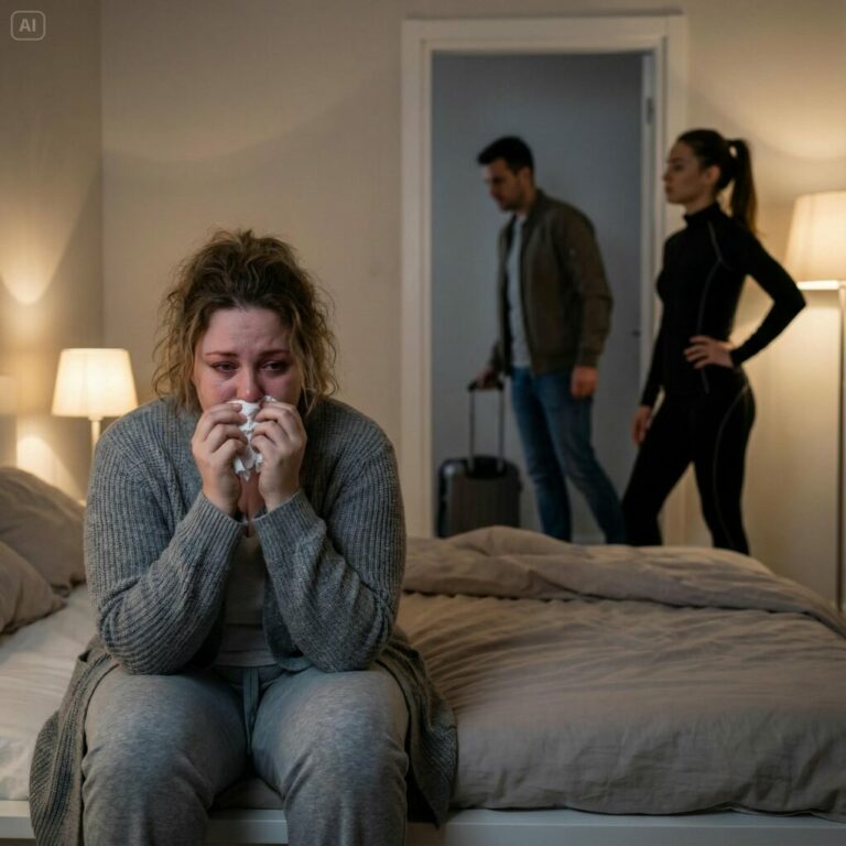 Mi esposo me dejó por una mujer en mejor forma porque dijo que yo era “demasiado grande”. Cuando volvió para recoger sus cosas… encontró una nota que lo cambió todo.