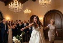 “I never planned to blow up my own wedding. But the moment I heard his mother sneer, ‘People like you don’t belong here,’ something inside me snapped. I threw my bouquet to the floor, ripped off my veil, and grabbed my mom’s hand. Gasps exploded behind us as I walked away from a million-dollar ceremony… and maybe from him too. But tell me—would you have stayed?”