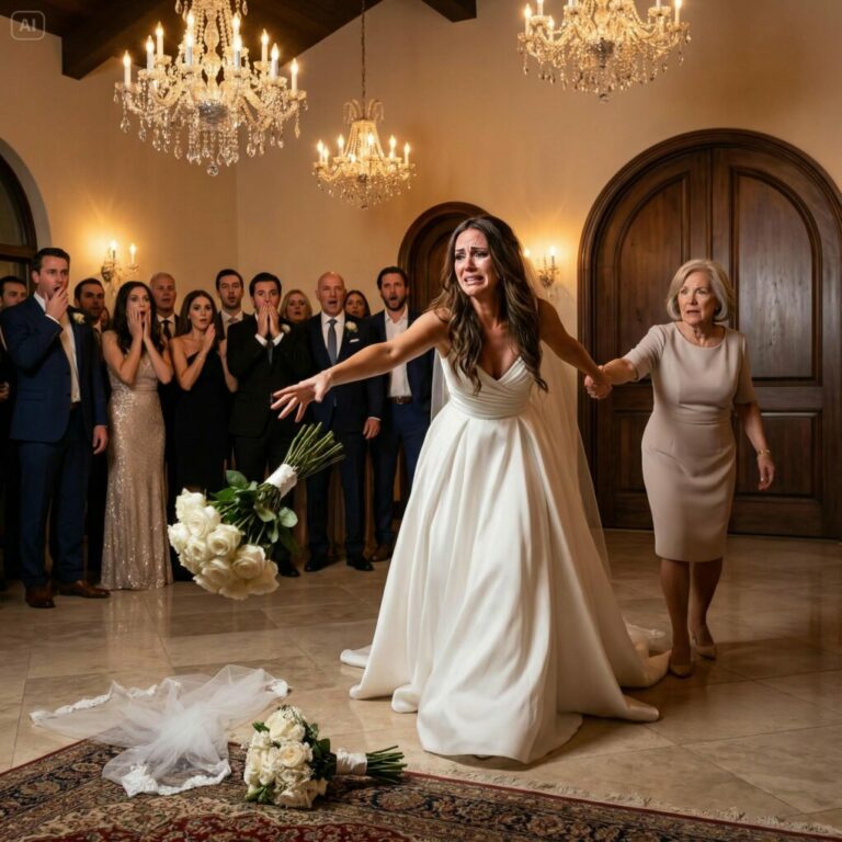 “I never planned to blow up my own wedding. But the moment I heard his mother sneer, ‘People like you don’t belong here,’ something inside me snapped. I threw my bouquet to the floor, ripped off my veil, and grabbed my mom’s hand. Gasps exploded behind us as I walked away from a million-dollar ceremony… and maybe from him too. But tell me—would you have stayed?”
