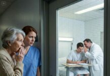 I rushed to the hospital to see my son in the intensive care unit. Suddenly, the nurse whispered, “Hide… and trust me.” I stood frozen behind the door of the next room, my heart pounding. A minute later, what I saw sent shivers down my spine…