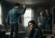 At 5 a.m., my husband slapped me hard across the face while I was heavily pregnant. “Get up and make breakfast for your parents!” he yelled. I could feel the warmth of blood as his parents burst out laughing – “You deserve it,” my sister-in-law sneered. I still made breakfast for them, but with an extra guest, they turned pale…