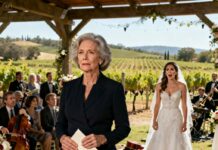 AT MY SON’S WEDDING, HIS BRIDE SNEERED, “SIT BY THE KITCHEN DOORS—YOUR FACE WOULD RUIN THE FAMILY PHOTOS.” MY SEAT? GIVEN TO A STRANGER. I SMILED, WALKED TO THE GIFT TABLE AND QUIETLY TOOK BACK MY $25,000. THEN I WHISPERED, “DON’T WORRY… I’LL STAY OUT OF YOUR LIFE FOREVER.” THREE HOURS LATER, THE BAND, BAR AND FLOWERS VANISHED.