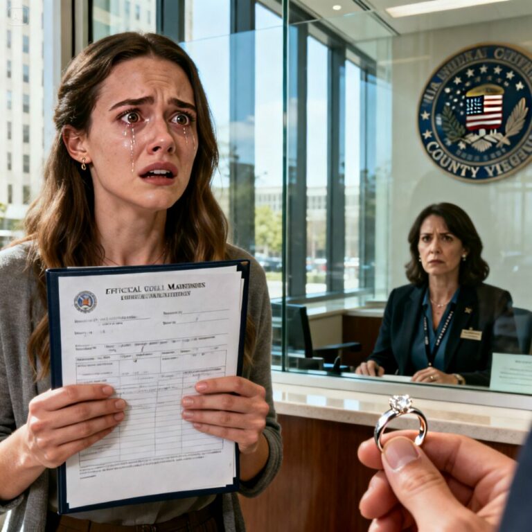 La mañana después de la boda, mi esposo y yo ya estábamos haciendo las maletas para la luna de miel cuando recibí una llamada del Registro Civil: “Lo sentimos, hemos revisado sus documentos nuevamente… necesita venir en persona para ver esto. Venga sola y no le diga ni una palabra a su esposo…”.